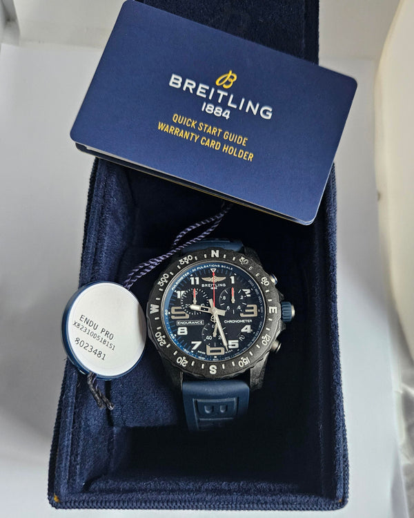 Breitling Endurance Pro Chronograph Watch - Blue strap - X82310