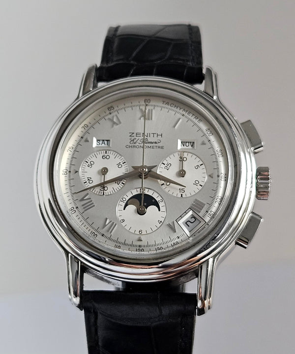 Zenith El Primero Chronomaster Lunar Phase - Silver dial - 14/01-0240-410