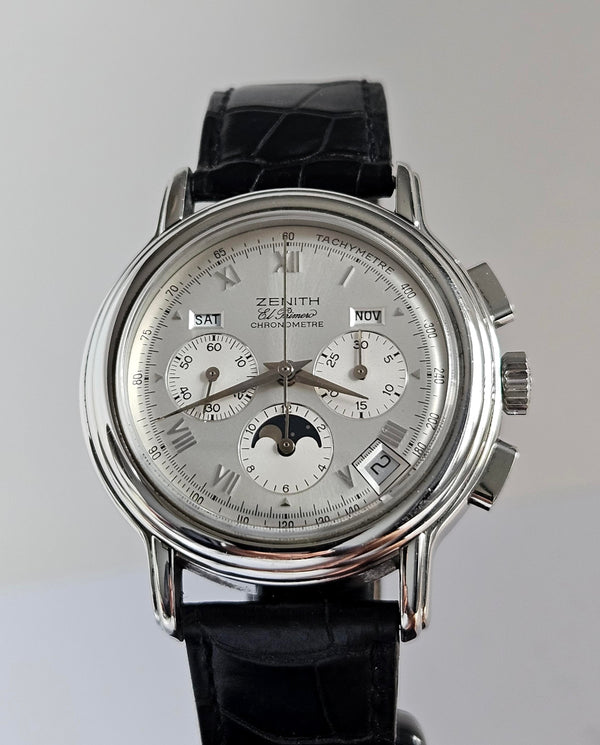 Zenith El Primero Chronomaster Lunar Phase - Silver dial - 14/01-0240-410