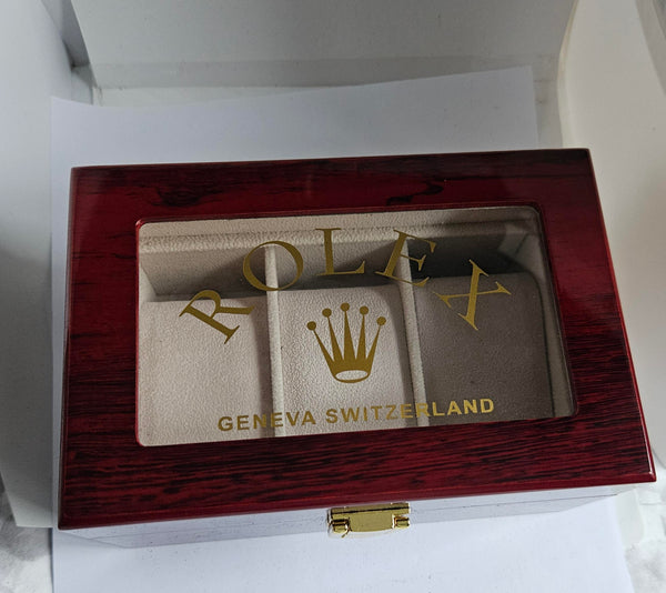 Rolex presentation Box - Travel case -  3 watches