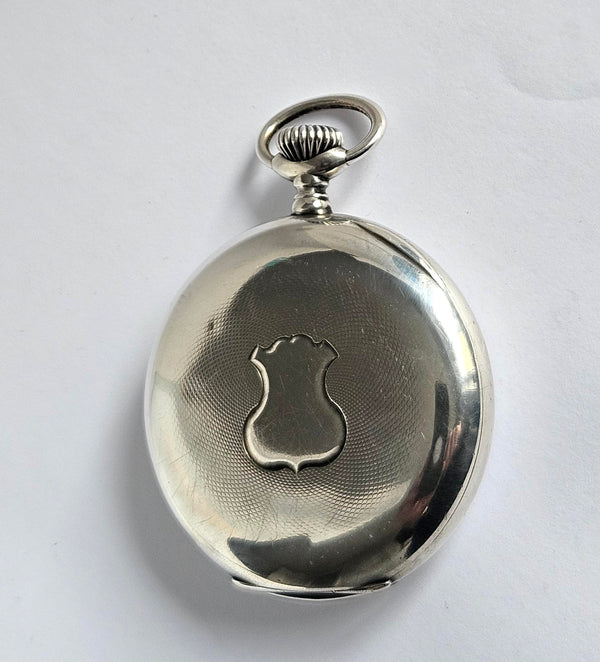 Longines Pocket Watch - Silver case - Vintage -5 Grand Prix -Paris Milan Bruxelles-1907