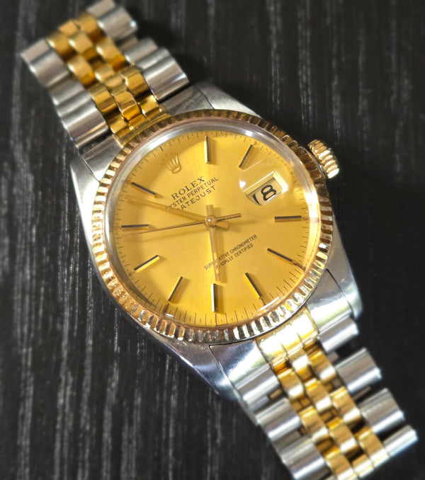 Rolex Datejust Ref. 16013- 18ct gold and Steel -1980 -  Vintage Men's/Unisex Watch