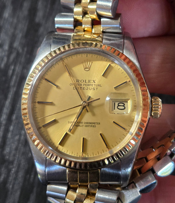 Rolex Datejust Ref. 16013- 18ct gold and Steel -1980 -  Vintage Men's/Unisex Watch