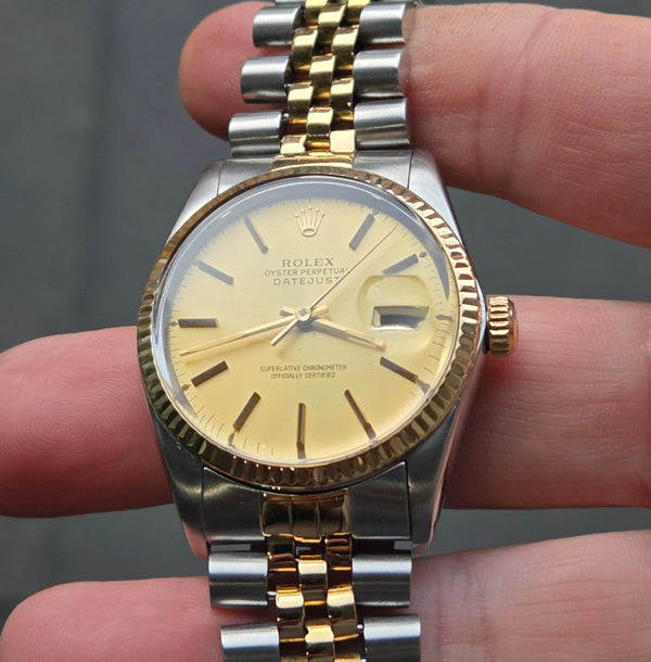 Rolex Datejust Ref. 16013- 18ct gold and Steel -1980 - Vintage Men's/Unisex Watch