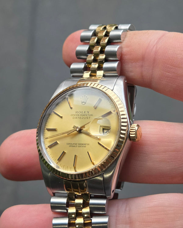Rolex Datejust Ref. 16013- 18ct gold and Steel -1980 - Vintage Men's/Unisex Watch