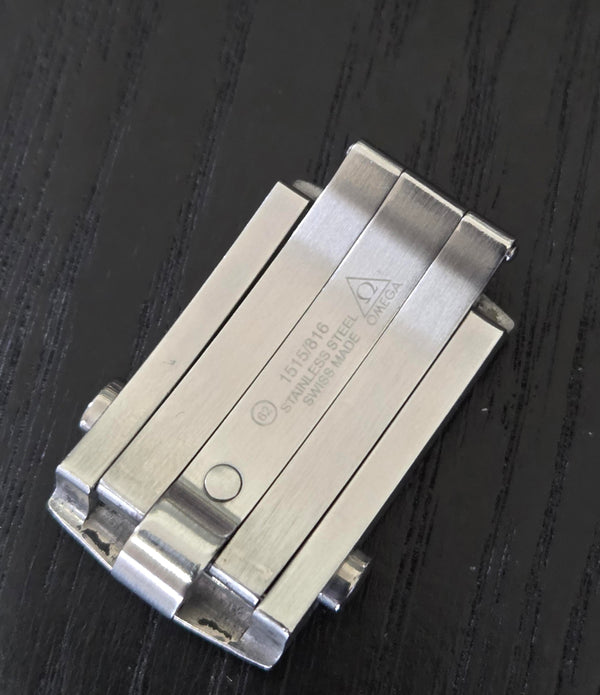OMEGA 1515/816 steel bracelet clasp - For Seamaster watch - 117ST1515816 - Genuine