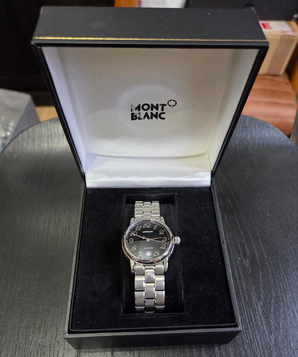 MONTBLANC Meisterstück 7019 Date -Automatic - Men's Watch- Extra leather strap