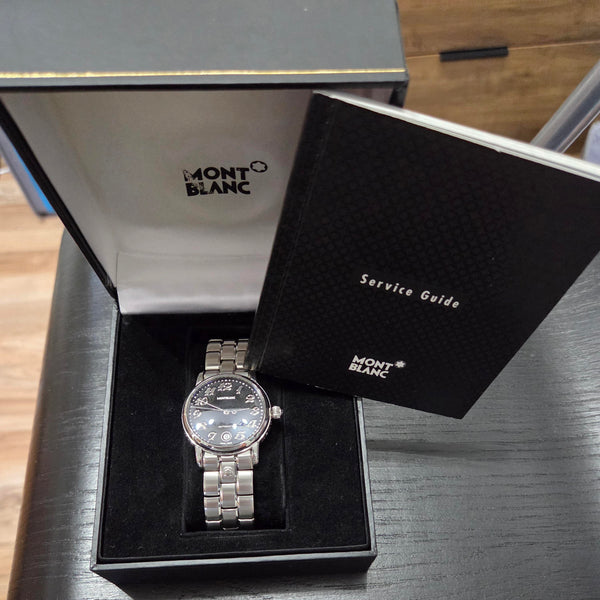 MONTBLANC Meisterstück 7019 Date -Automatic - Men's Watch- Extra leather strap