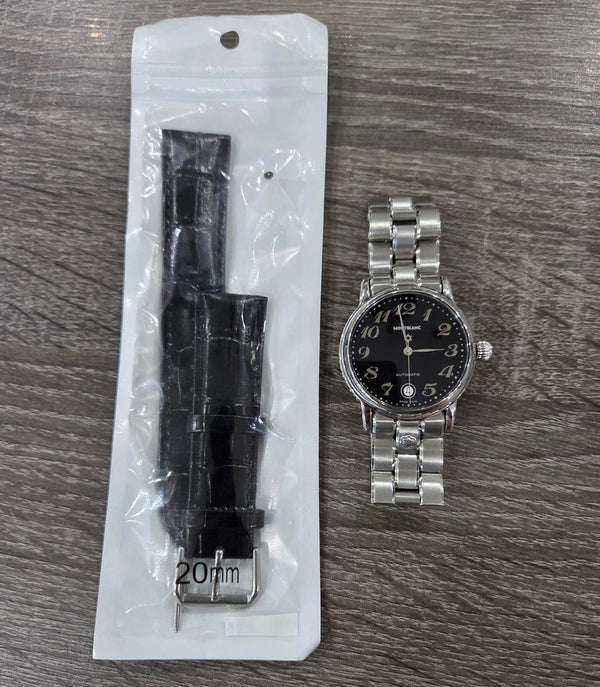 MONTBLANC Meisterstück 7019 Date -Automatic - Men's Watch- Extra leather strap