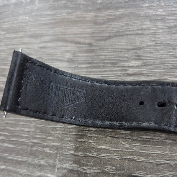 Heuer Autavia (Tag Heuer) Genuine 20mm watch leather strap and 18mm Heuer Buckle