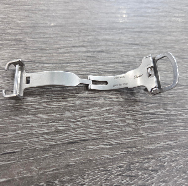 Cartier Leather Watch Strap - 16mm- Folding Deployment Clasp buckle- Genuine