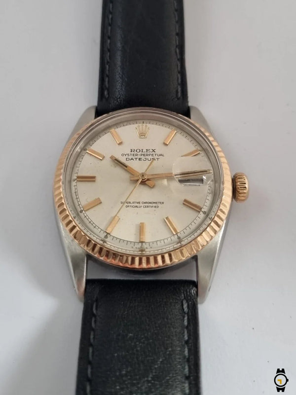 Rolex Oyster Perpetual Datejust Unisex Watch - Pie Pan Dial Ref. 1601 Wristwatch