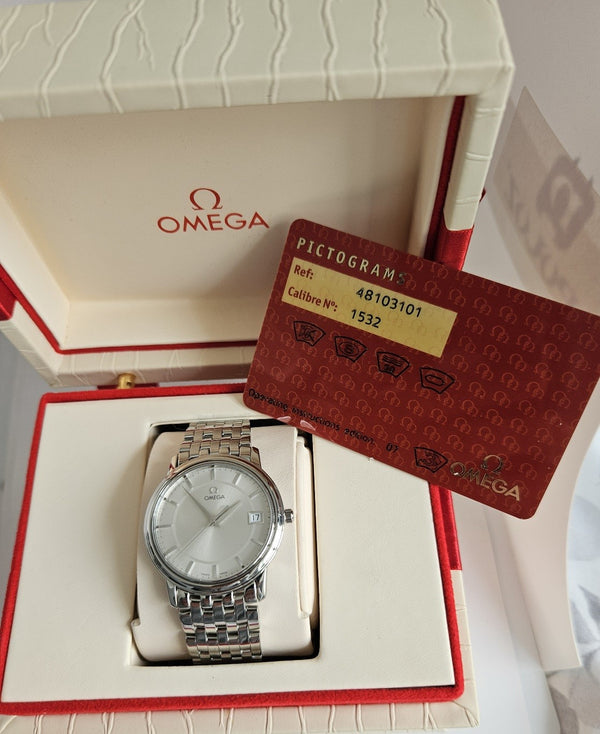 Omega De Ville Quartz - Ref. 48.10.31.01 -  Steel case and bracelet Watch