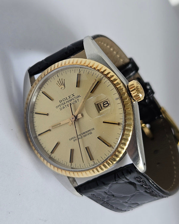 Rolex Datejust 16013- 18K gold and Steel - Vintage Men's/Unisex Watch