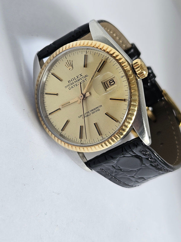 Rolex Datejust 16013- 18K gold and Steel - Vintage Men's/Unisex Watch