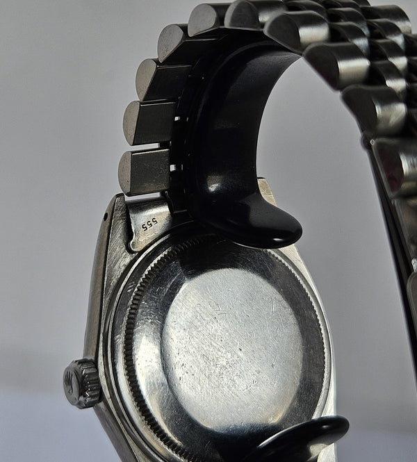 Rolex Datejust Ref. 16014- 18K gold bezel - Men's/Unisex Watch - Silver dial