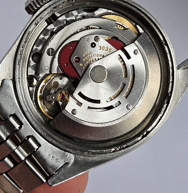 Rolex Datejust Ref. 16014- 18K gold bezel - Men's/Unisex Watch - Silver dial