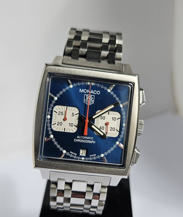 TAG Heuer Monaco Automatic Calibre 17 - Blue Men's Watch - CW2113-0 front picture