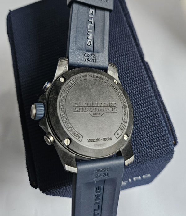Breitling Endurance Pro Chronograph Watch - Blue strap - X82310