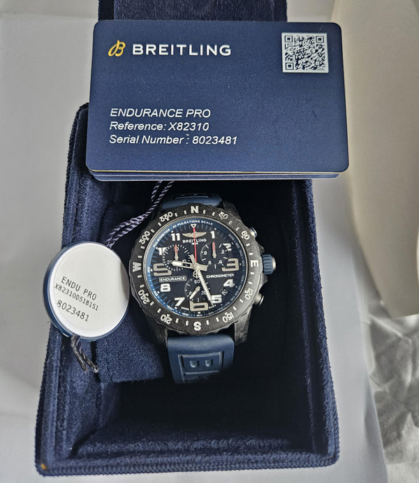 Breitling Endurance Pro Chronograph Watch - Blue strap - X82310