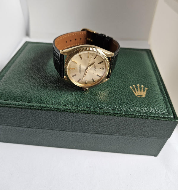 Rolex Oyster Perpetual Ref. 1005 - Automatic - 18K solid gold case- Vintage 1957 -  Men's - Unisex watch