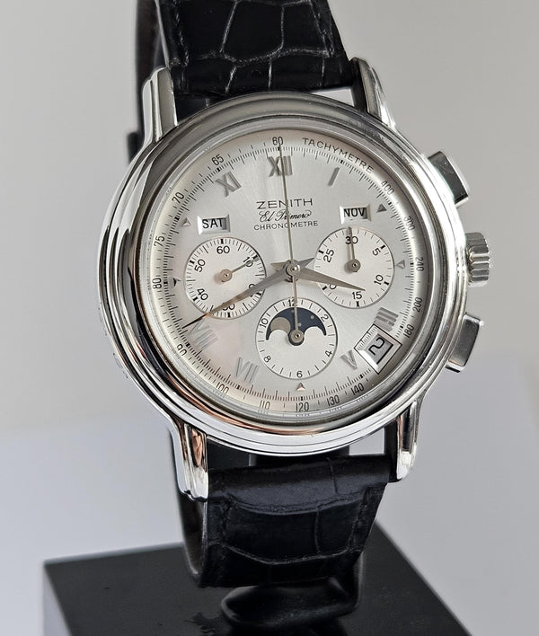 Zenith El Primero Chronomaster Lunar Phase - Silver dial - 14/01-0240-410