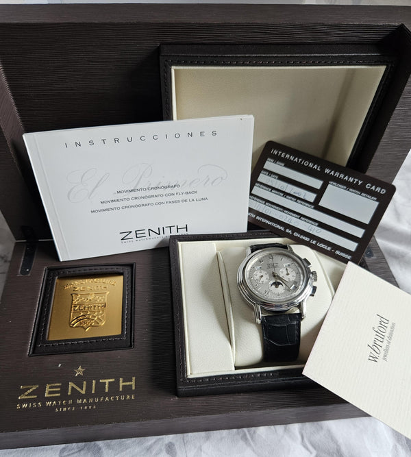Zenith El Primero Chronomaster Lunar Phase - Silver dial - 14/01-0240-410