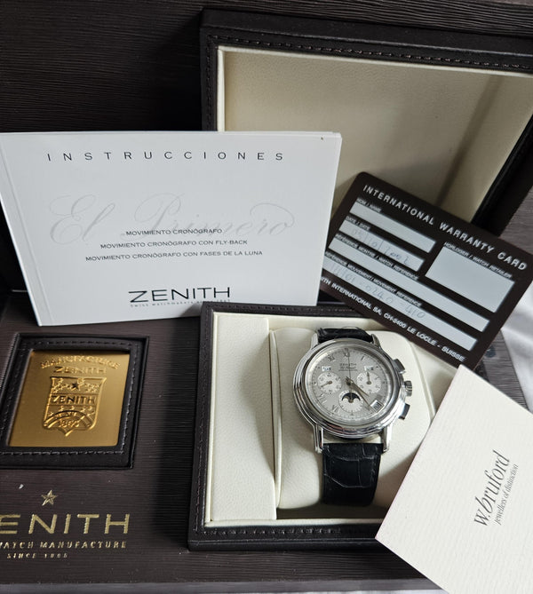 Zenith El Primero Chronomaster Lunar Phase - Silver dial - 14/01-0240-410
