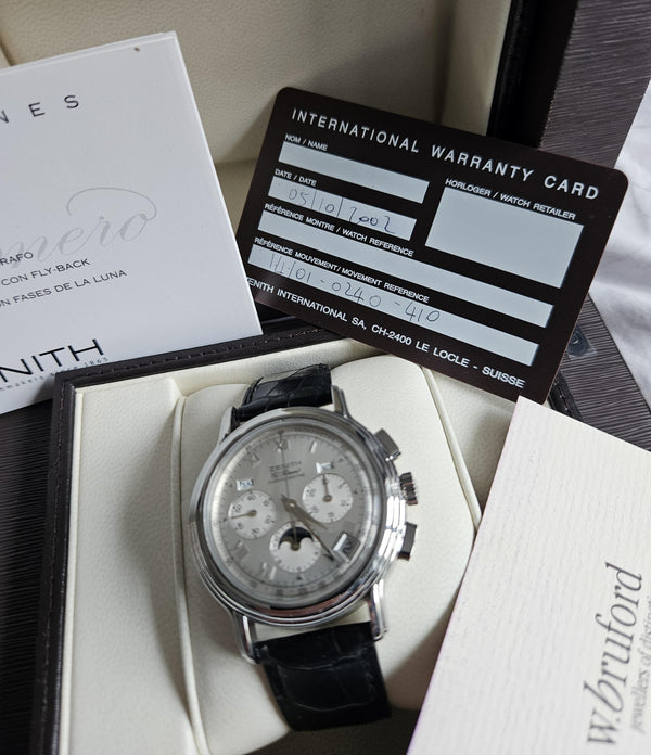 Zenith El Primero Chronomaster Lunar Phase - Silver dial - 14/01-0240-410