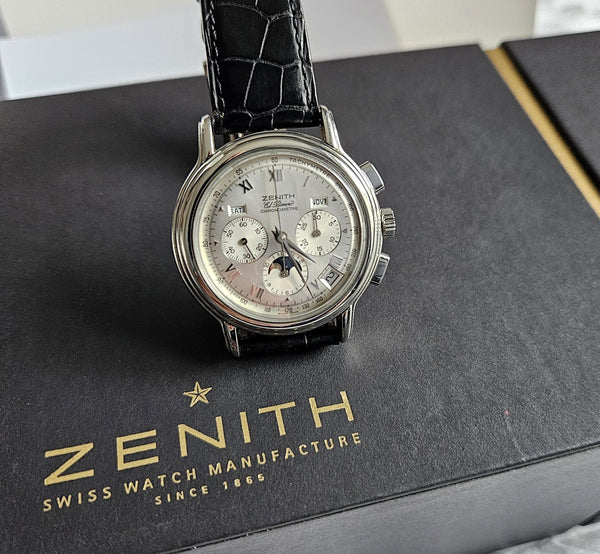 Zenith El Primero Chronomaster Lunar Phase - Silver dial - 14/01-0240-410