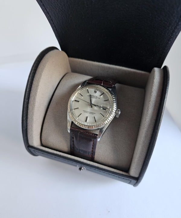 Rolex Oyster Datejust 1601 - Silver pie pan dial - Steel and Gold - Automatic Vintage Watch