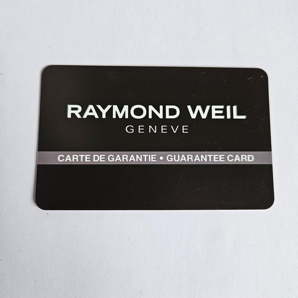 Raymond Weil - Watch Warranty card - Unused