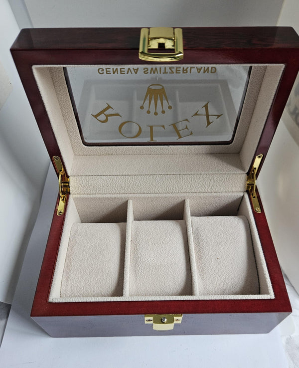 Rolex presentation Box - Travel case -  3 watches
