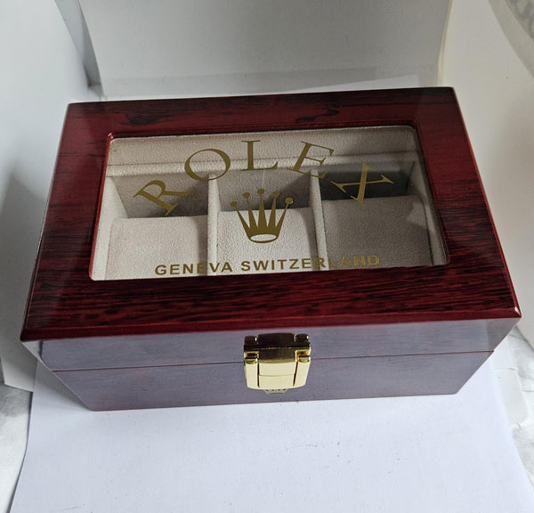 Rolex presentation Box - Travel case -  3 watches