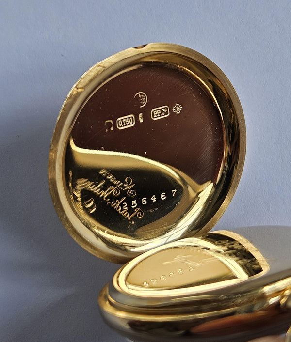 Patek Philippe Pocket Watch Vintage - 18K gold case - 1907