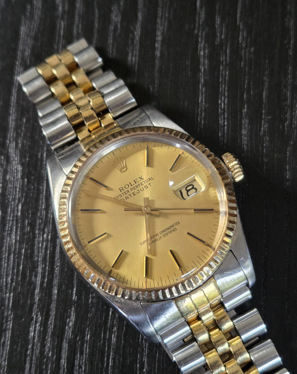 Rolex Datejust Ref. 16013- 18ct gold and Steel -1980 -  Vintage Men's/Unisex Watch