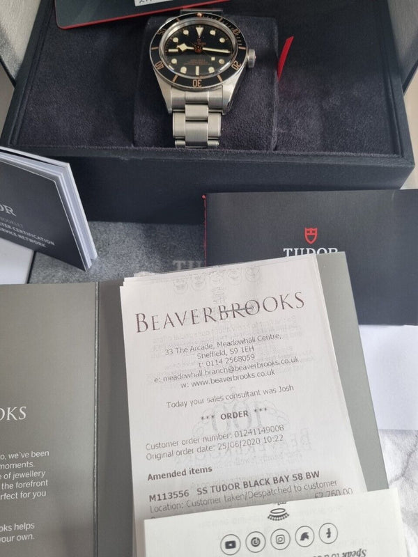 TUDOR Black Bay Fifty Eight Men's Black Watch - Unworn - Automatic - M79030N