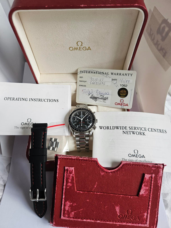 Omega Speedmaster  35.10.51- A.C. Milan Limited Edition - 1999 - Men's Unisex Watch