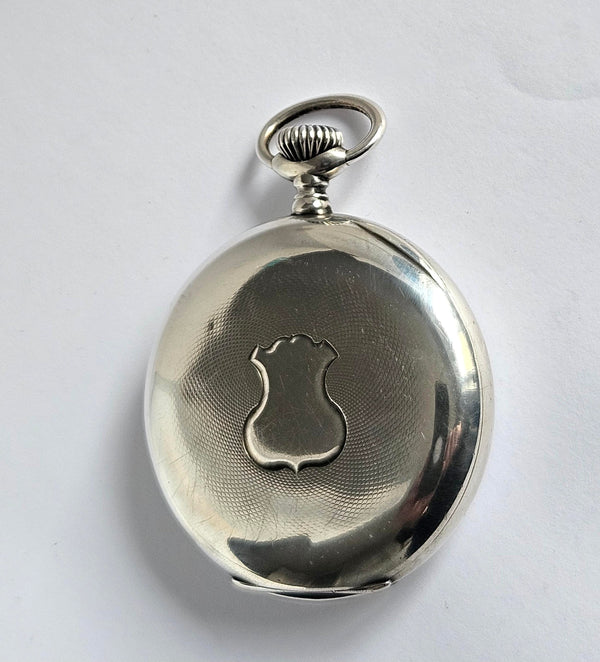 Longines Pocket Watch - Silver case - Vintage -5 Grand Prix -Paris Milan Bruxelles-1907