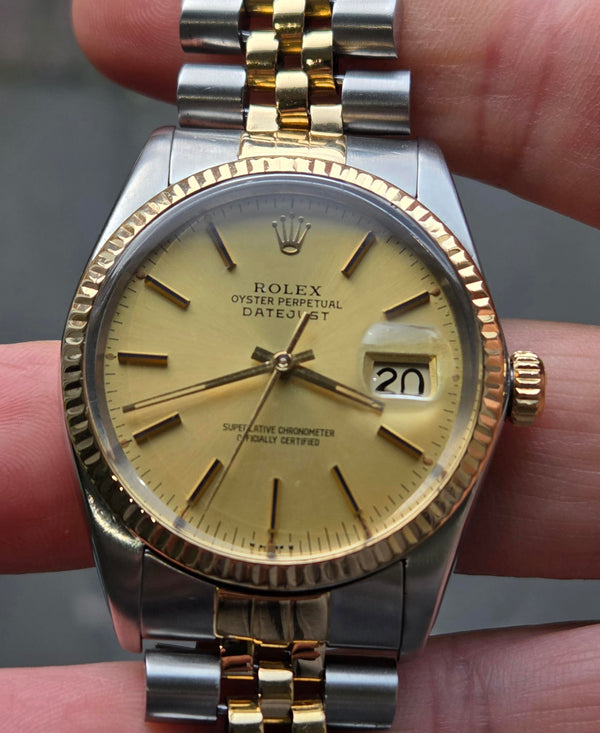Rolex Datejust Ref. 16013- 18ct gold and Steel -1980 -  Vintage Men's/Unisex Watch