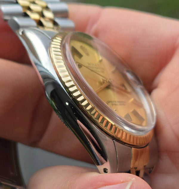 Rolex Datejust Ref. 16013- 18ct gold and Steel -1980 -  Vintage Men's/Unisex Watch