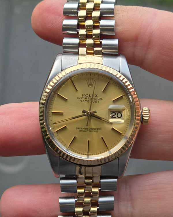Rolex Datejust Ref. 16013- 18ct gold and Steel -1980 -  Vintage Men's/Unisex Watch