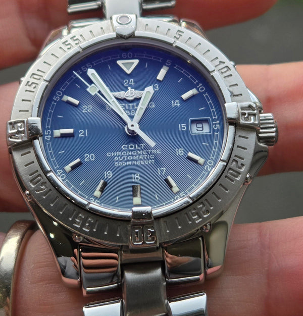 Breitling Colt Ocean Automatic A17350 - Mens Watch - Blue Dial