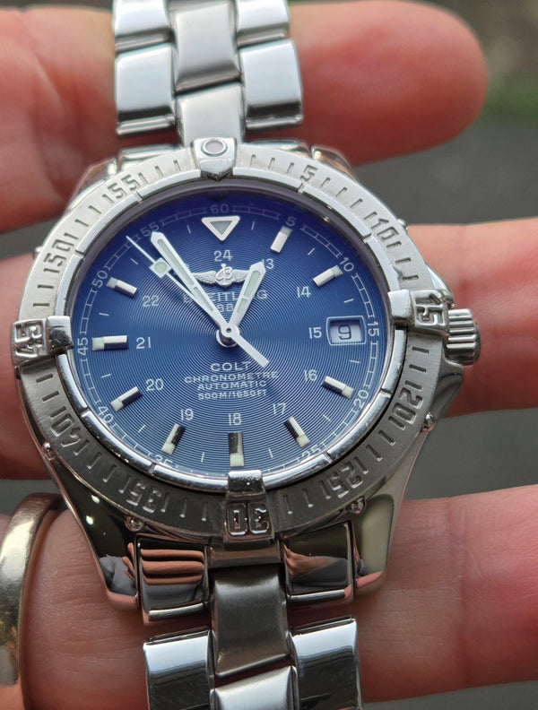 Breitling Colt Ocean Automatic A17350 - Mens Watch - Blue Dial