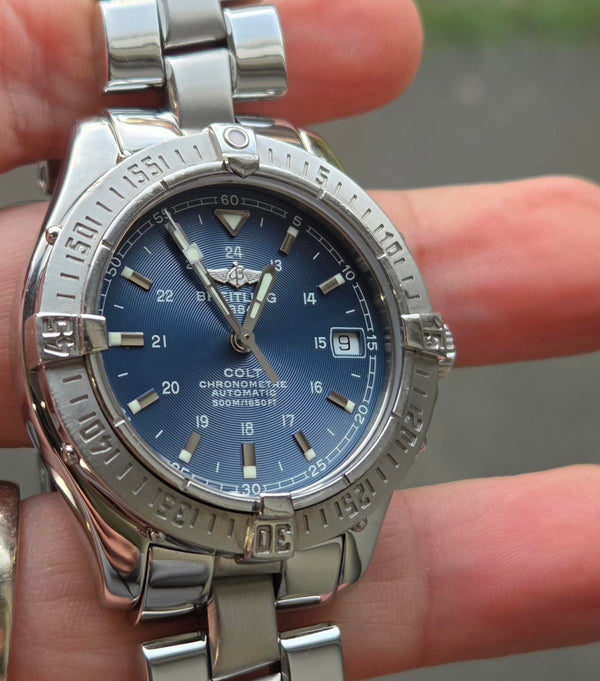 Breitling Colt Ocean Automatic A17350 - Mens Watch - Blue Dial