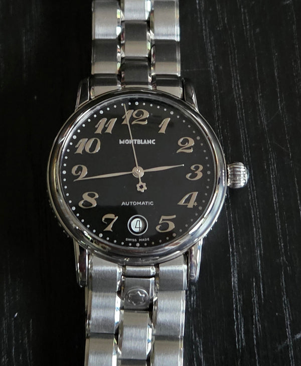 MONTBLANC Meisterstück 7019 Date -Automatic - Men's Watch- Extra leather strap