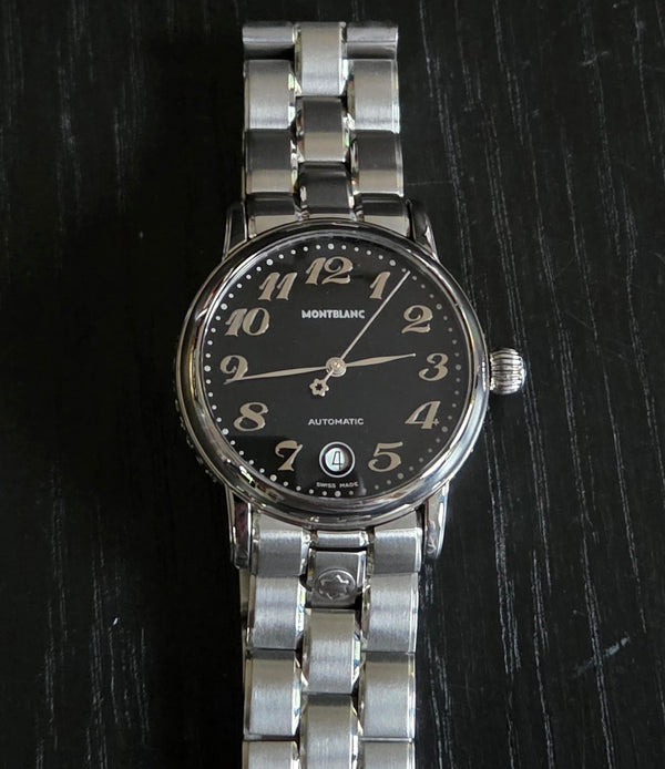 MONTBLANC Meisterstück 7019 Date -Automatic - Men's Watch- Extra leather strap