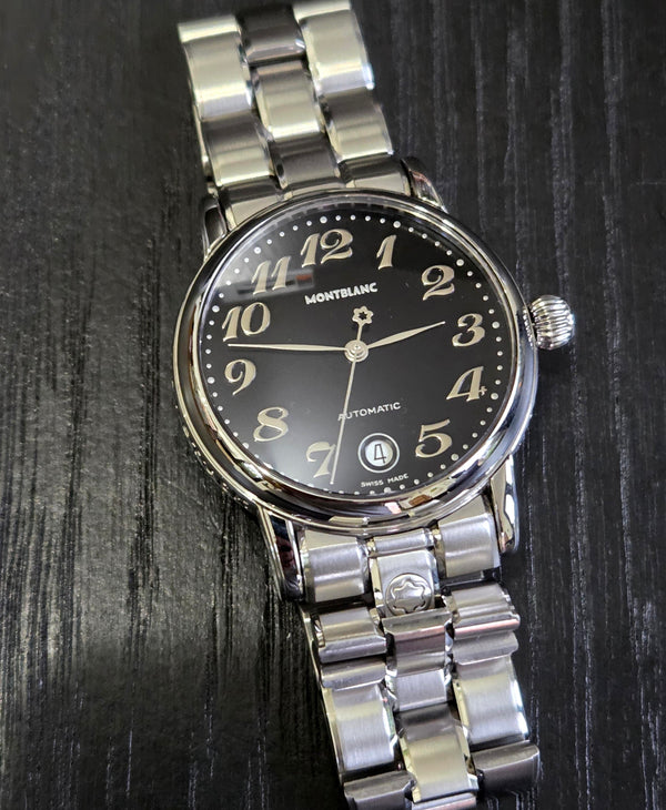 MONTBLANC Meisterstück 7019 Date -Automatic - Men's Watch- Extra leather strap