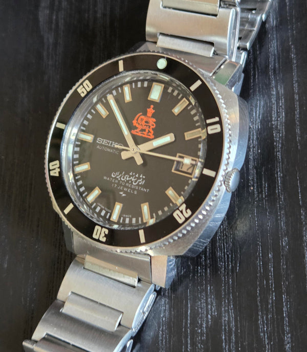 Seiko 7005-8140 Military Iranian army (Pahlavi) - Vintage - 100% Genuine Watch