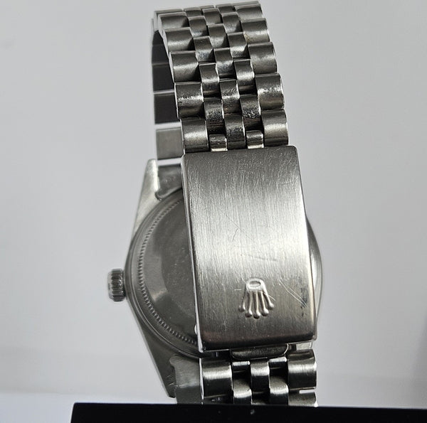 Rolex Datejust Ref. 16014- 18K gold bezel - Men's/Unisex Watch - Silver dial